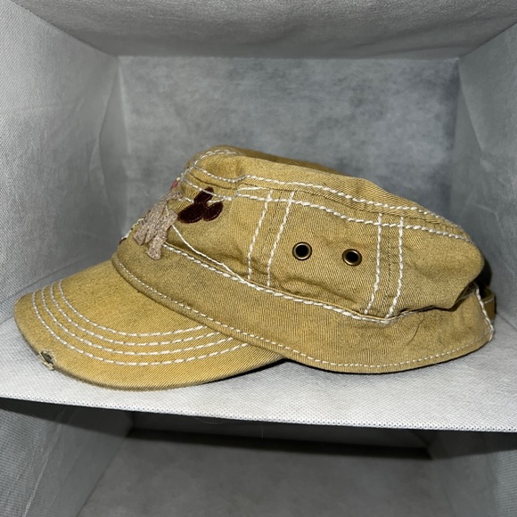 Disney Parks Mickey Mouse Steamboat
Willie Military Style Distressed Hat Cap - Picture 3 of 8